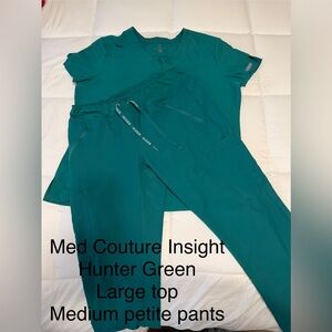 Med Couture Hunter Green Jogger Pants